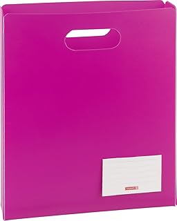 Brunnen 104163526 Heftbox FACT!pp (25 x 31 x 5 cm, aus transluzente PP-Folie für A4 Hefte und Schnellhefter, oben offen) pink
