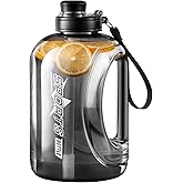 Doseno Large 95 OZ Water Bottle with Straw, Portable Handle, BPA Free, Eco-Friendly, Perfect for Sports and Fitness