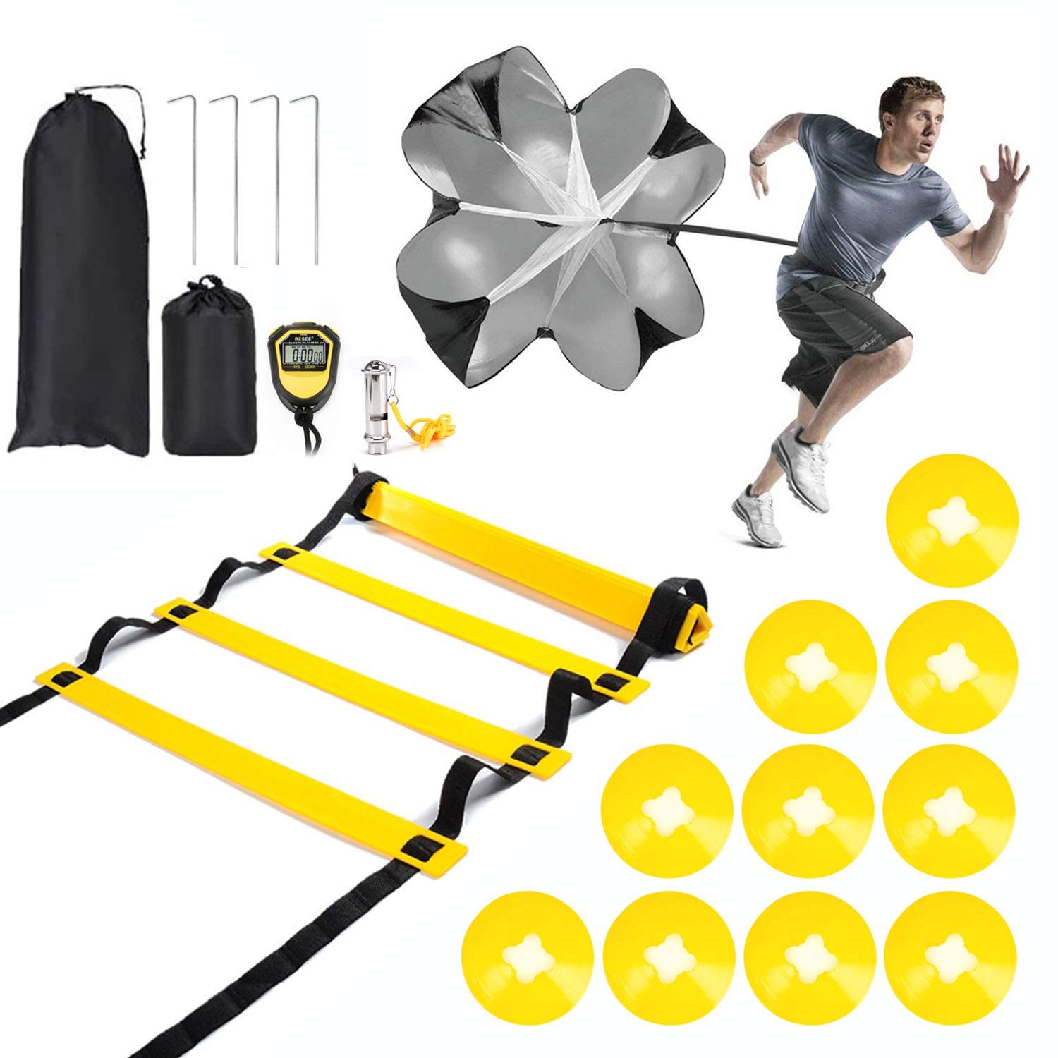 Ezfull Coordination ladder, training ladder, agility ladder.