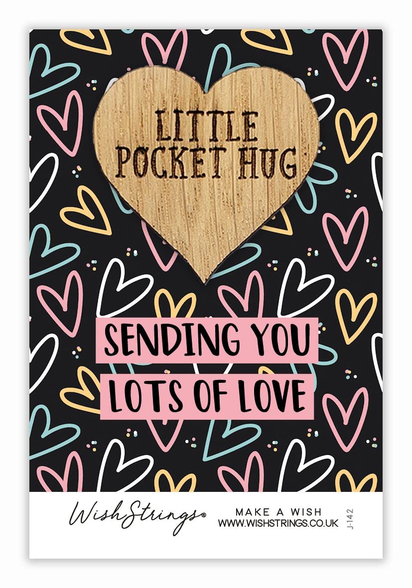 Sending Lots Of Love Little Pocket Hug Wish Token Keepsake Gift Idea