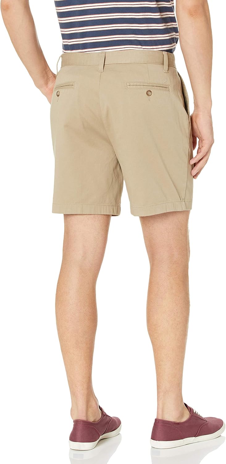 Nautica Men's 6" Stretch Twill Classic-Fit Shorts at  Men’s Clothing store