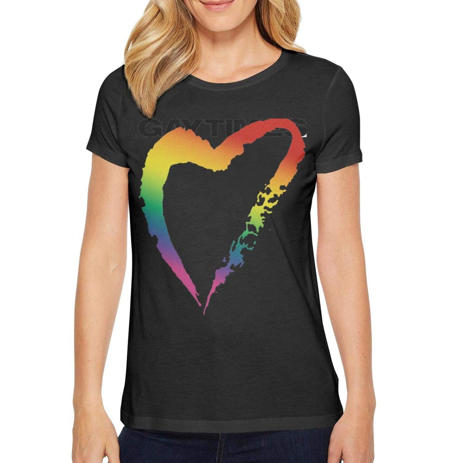 Little Gay Brother Girl Short Sleeve T-shirtnovelty Stitching T-shirt