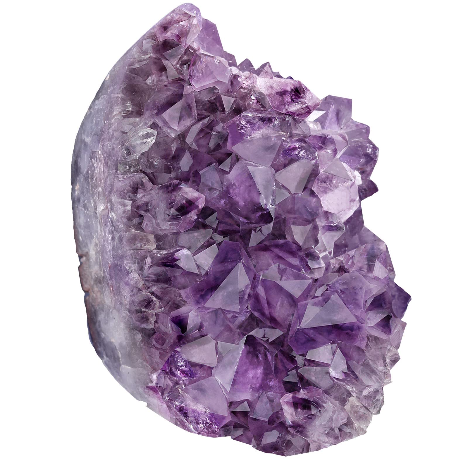 KYEYGWO Natural Amethyst Crystal Cluster Gemstone Specimen for Home Decoration Raw Druzy Geode Quartz Stone Figurine for Reiki Healing Meditation, 1000-1200g