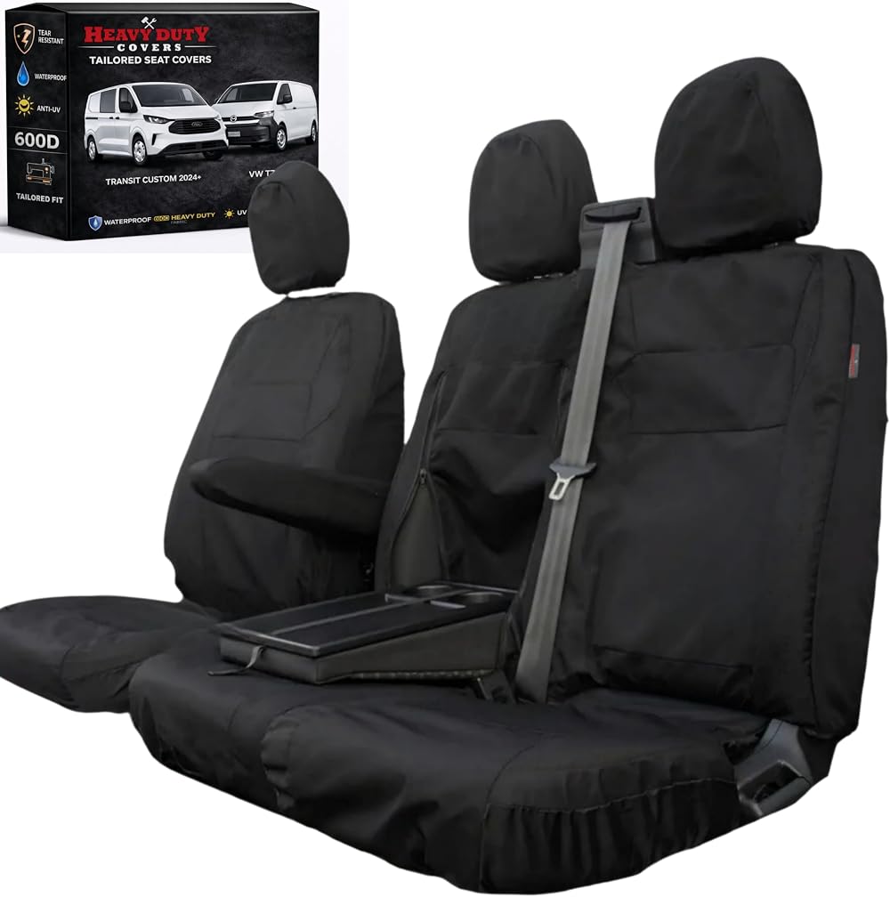 Heavy Duty Covers Front Seat Set Ford Transit Custom 2024+ VW T7 Transporter