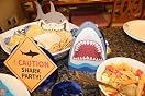 30Ct Shark Hanging Swirl Decorations, Under The Sea Party...
