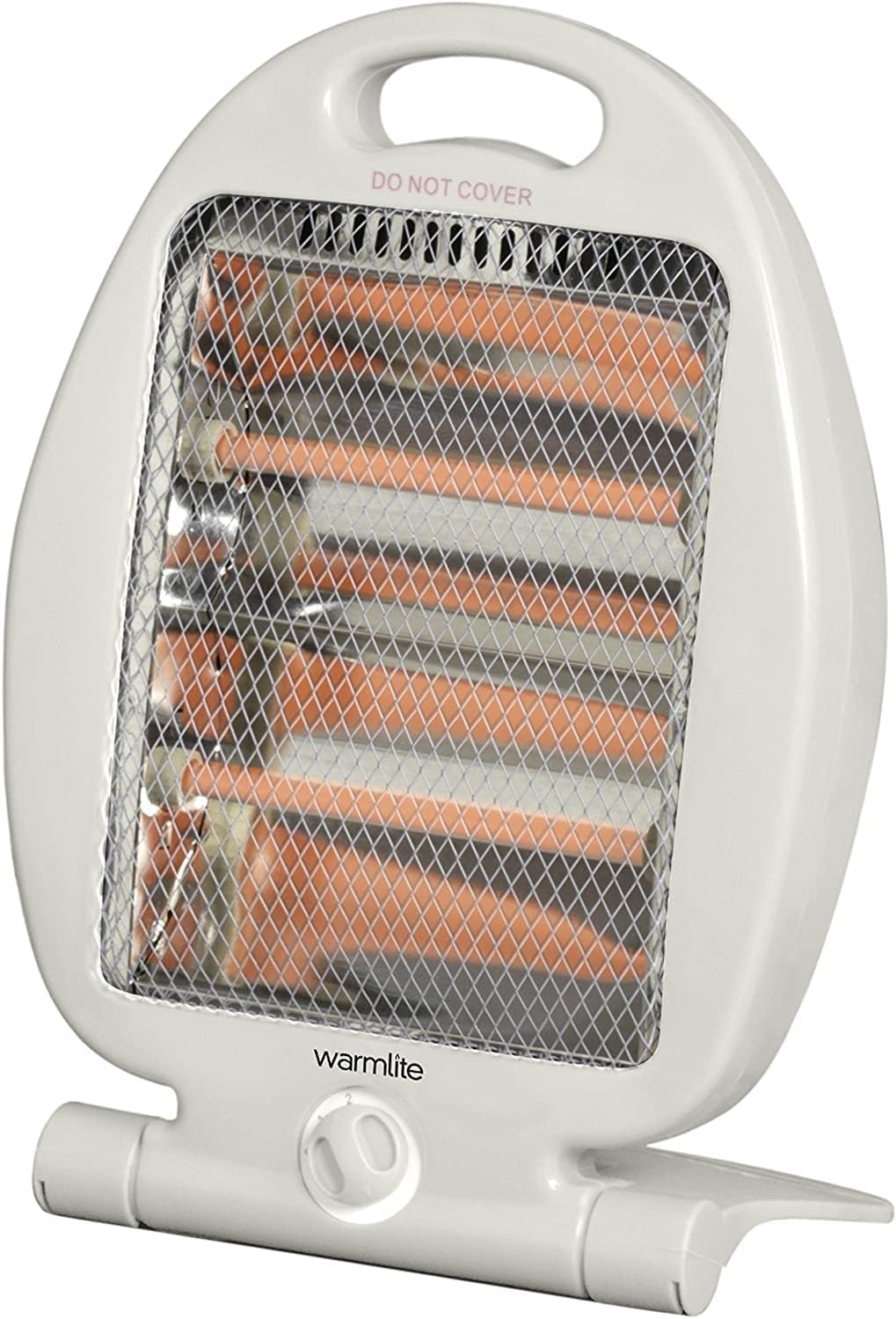 Warmlite Folding Quartz Heater, 2 Heat Settings, Carry Handle, 400-800 W, White, WL42006