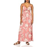 Angie Womens Angie Women's Printed Twist Front Cutout Maxi Dress