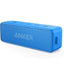 Anker Soundcore 2 12W Portable Wireless Bluetooth Speaker: Better Bass, 24-Hour Playtime, 66ft Bluetooth Range, IPX7 Water Resistance & Built-in Mic, Dual-Driver Speaker for Beach, Travel, Party- Blue
