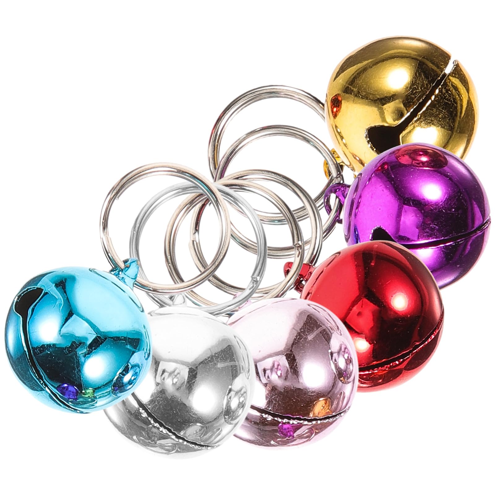 SUPVOX 6pcs Pet Bell Puppy Dog Collar Craft Bells Puppy Collars Tiny Dog Collar Pet Collar Bells Dog Bells Pendant Delicate Small Bells Cat Collar Accessories Stainless Steel
