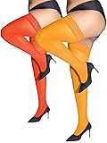 HONENNA 2 Pairs Plus Size Thigh High