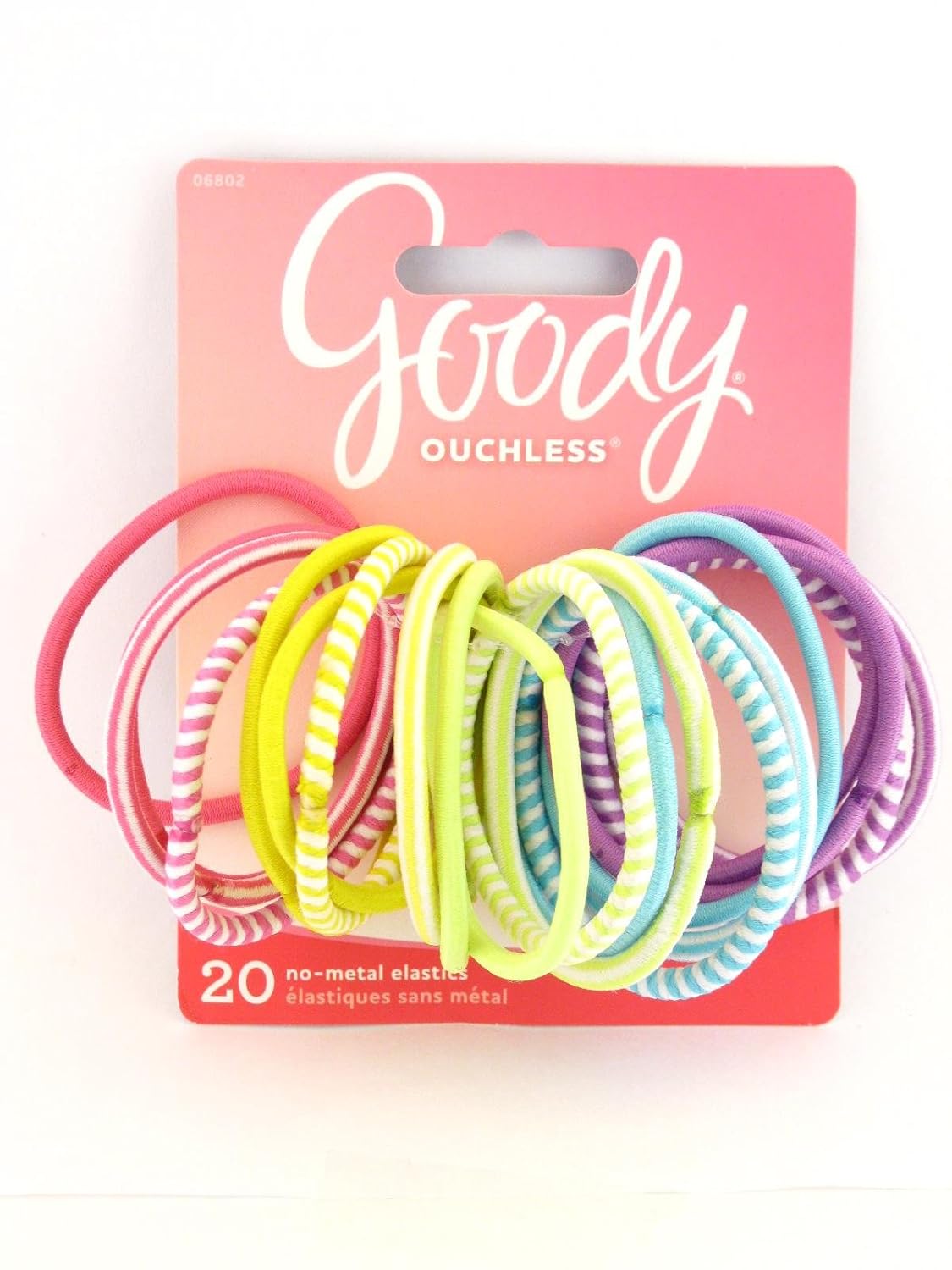 Amazon Com Goody Ouhless No Metal Hair Elastics 20 Pcs Beauty