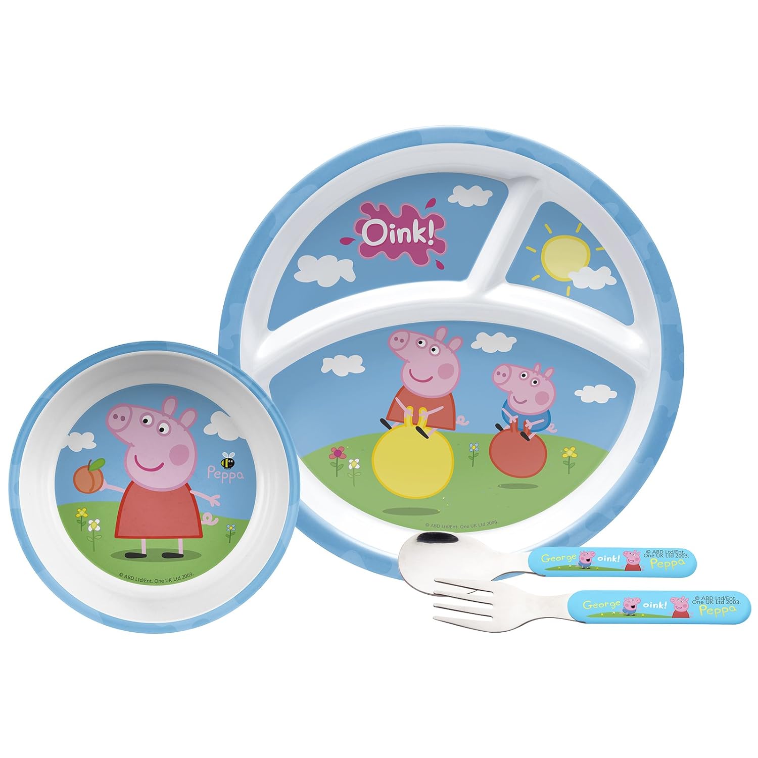 Peppa Pig Plate Set & Peppa Pig Dinnerware Set Sc 1 St Zulily
