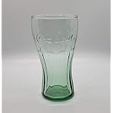 Libbey CLASSIC COCA-COLA Green Glass Tumbler GIFT SET OF 4 Glasses (6" Tall--16.75 oz. Size)