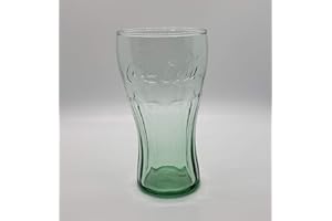 Libbey CLASSIC COCA-COLA Green Glass Tumbler GIFT SET OF 4 Glasses (6" Tall--16.75 oz. Size)