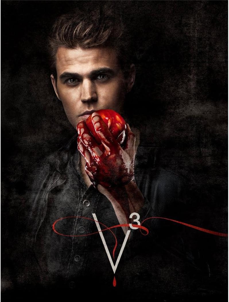 Vampire Diaries Poster by Silk Printing # Size about (60cm x 79cm, 24inch x 32inch) # Unique Gift # BD1A6E