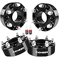 Richeer 2'' 6x4.5 Hub Centric Wheel Spacers for 2005-2023 Frontier, 2005-2014 Pathfinder, 2005-2015 Xterra, 6x114.3mm Wheel Spacer with M12x1.25 Studs 66.1mm Center Bore