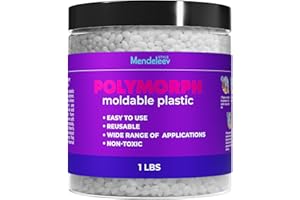 MENDELEEV STYLE 16 Oz Polymorph Moldable Plastic Beads Melting Pellets 1 LBS