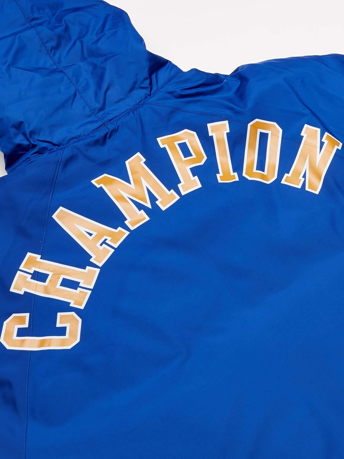 Champion LIFE Men's Sideline Jacket-Block Champion Arch ON Back: Clothing