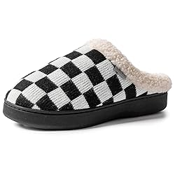 UBFEN Mens Slippers for Indoor Bedroom Memory Foam
