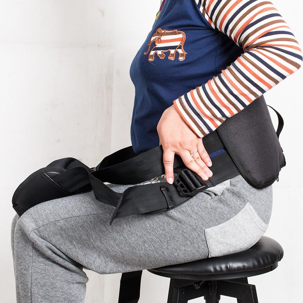 Support belt for better back whole day Lower Back Support Belt -Posture Correcting Harness & Relieve Sciatica, Keeps Back Straight While Seated, Suitable in Office or At Home or Outdoors（Black）: Home Improvement