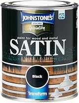 Johnstone's Satin Black 750 ml Wood Metal Finish