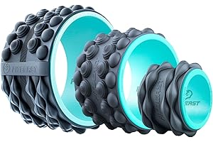 FitBeast Back Roller, Back Wheel Foam Roller - Targeted Muscle Roller for Deep Tissue Massage, Back Stretcher