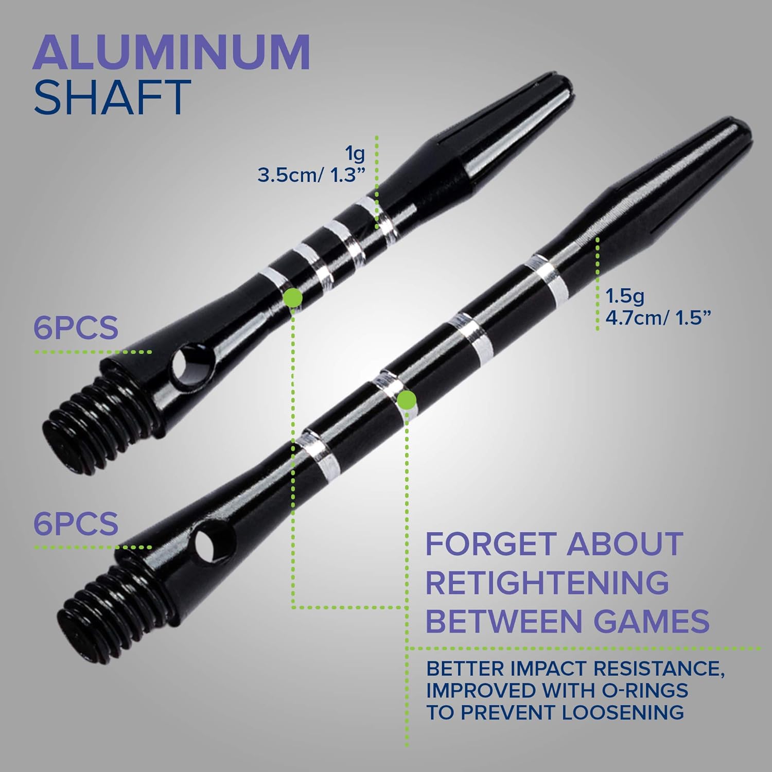 Whimlets Steel Tip Darts Set - Professional Darts Steel Tip for Dartboard with Extra Aluminum Shafts, O-Rings, Flights + Dart Tool and Sharpener + Gift Case + Darts Guide : Sports & Outdoors