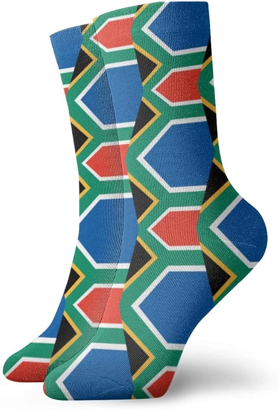 Unisex Socks South Africa Flag Combination Moisture Wicking