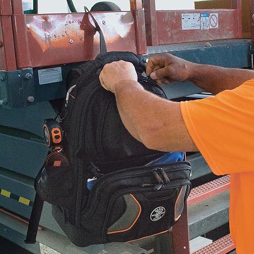 Klein Tools 55485 Tool Bag Backpack, Durable Electrician Backpack