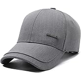 Men's Vintage Baseball Cap Adjustable Plain Cotton Dad Hat Trendy Trucker Hats for Mens Headwear