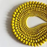 CrzBeadss 780Pcs Briolette Crystal Glass Beads for Jewelry Making, 3-10mm Faceted Yellow Crystal Beads for Bracelets, Rondelle Glass Beads Bulk for Crafts Wine Charms Wind Chimes Suncatchers