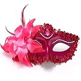 Ralleyfun Masquerade Mask for Women Venetian Halloween Carnival Masks for Party Prom Ball