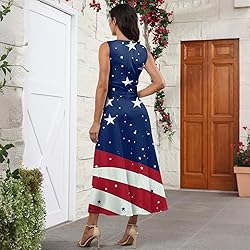 CHRATLHI 4th of July Dress Long Fourth of July