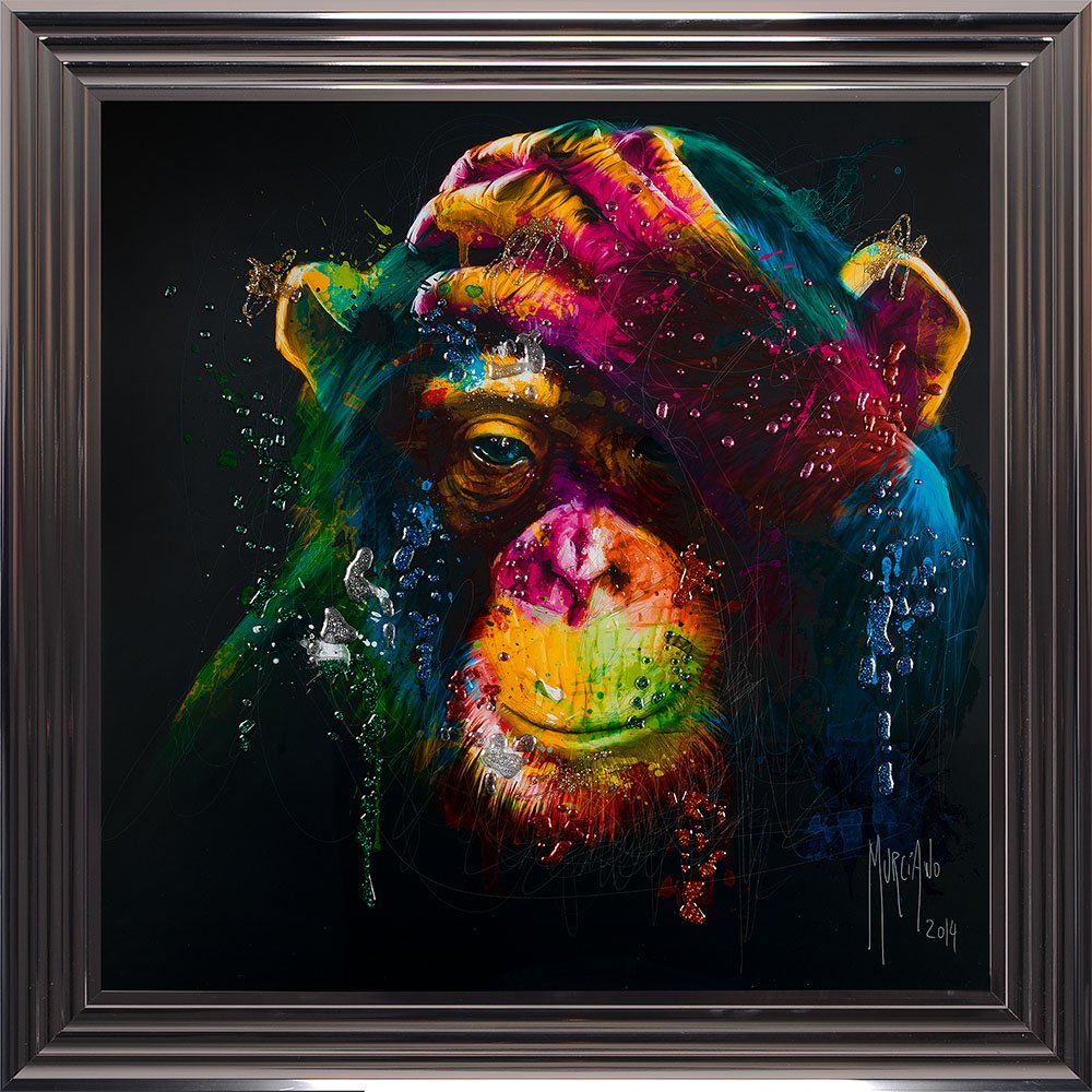 Tableaux Posters Et Arts Decoratifs Peintures 85cm X 85cm Darwin Illustration Realisee En Peinture A Paillettes 85 Cm X 85 Cm Tableau En Verre Encadre Patrice Murciano Silver Frame Napravi Rs