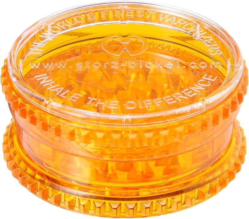 Storz & Bickel Volcano Plastic Herb Grinder 2.3 inch Orange 3-Piece