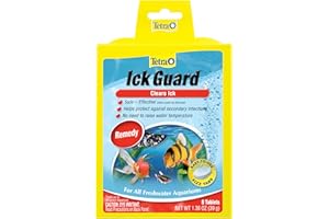 Tetra Ick Guard Water Conditioner Fizzing Tablets, For Fresh Water Aquariums 8 Pack