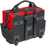 Sealey AP512 Heavy Duty 450mm Wheeled Tool Storage Bag with Multiple Pockets view 3