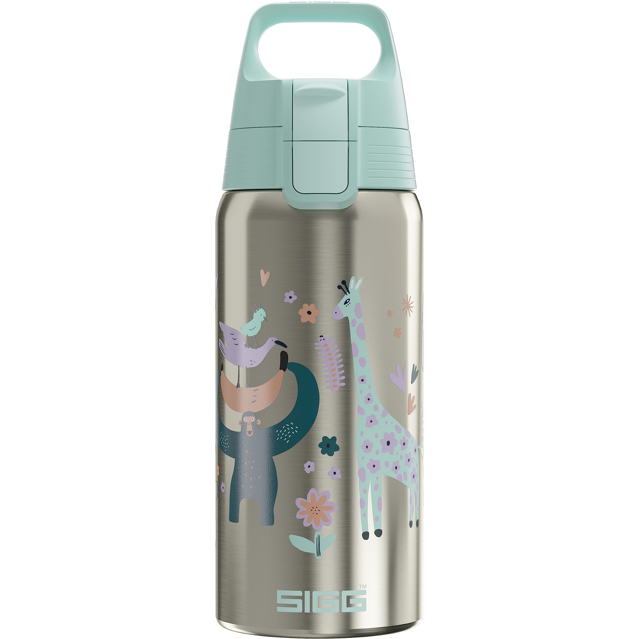 Sigg - Insulated Kids Water Bottle - Shield One Therm - Suitable For Carbonated Beverages - Leakproof - Dishwasher Safe - BPA Free - 90% Recycled Stainless Steel - 0.5L — image 1