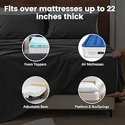 Bedlifes 100% French Linen Sheets Queen Size