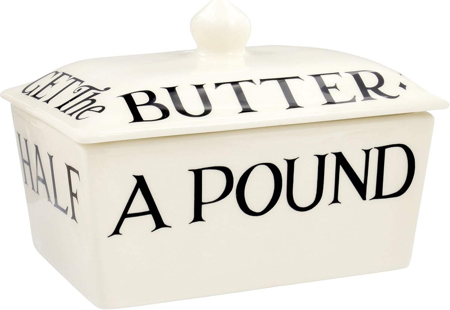 Emma Bridgewater Black Toast Small Butter Dish With Lid Amazon.co.uk