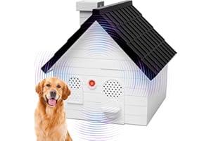 AEEPOTOL Anti Barking Device, Ultrasonic Dog Bark Deterrent Devices up to 50 Ft Range, 4 Modes Dog Barking Silencer Stop Barking Dog Indoor & Outdoor