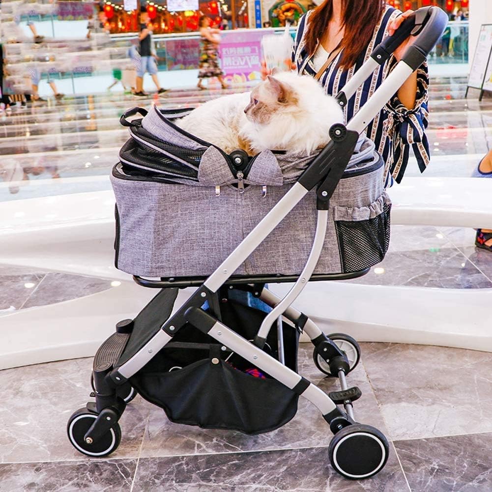 dog in baby carriage