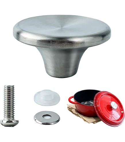 Senmubery 4 Sets Bakelite Pot Lid Knobs - Replacement Handles For Aldi, Lodge Dutch Ovens
