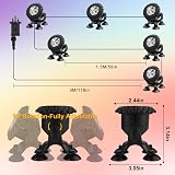 NATPOW RGB Underwater Pond Lights 6 Set IP68 APP Remote Timer Waterproof view 5