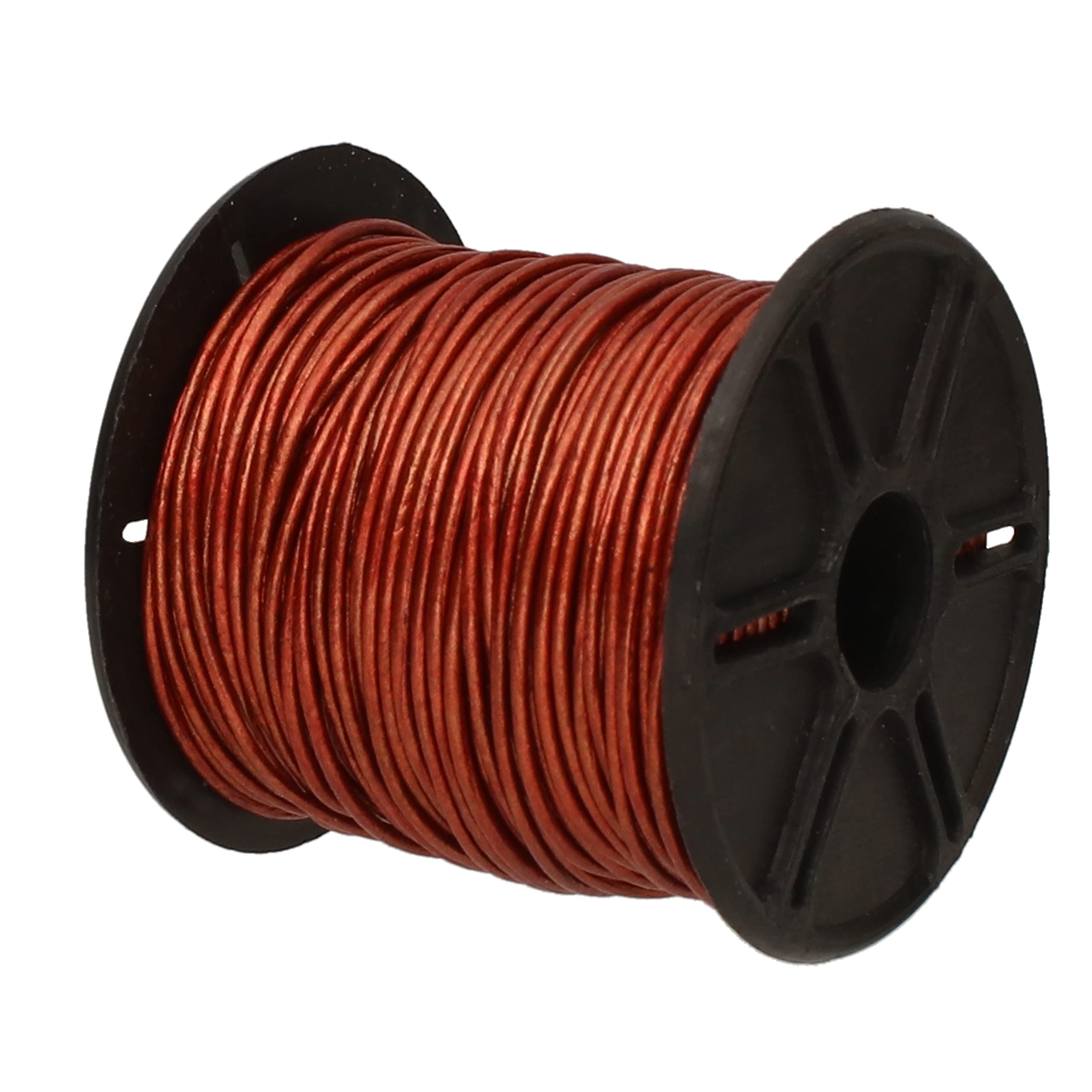 The Beadsmith Leather Cord – Metallic Copper– 1mm Spool – 25 Yards/22.86 Meters – Indian Leather Thong Ideal for Braiding, Beading, Necklaces, Fine Lacing, Hair Accessories & DIY Jewelry Making