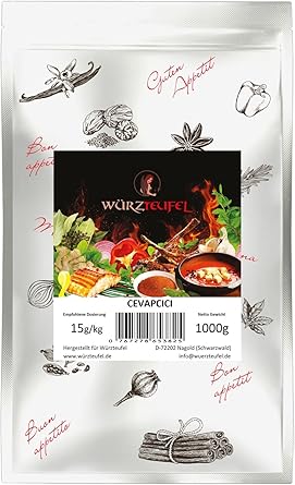 Cevapcici - Gewürz. Cevapcici - Gewürzzubereitung, ?evapi nach bosnischem Originalrezept mit Bohnenkraut und Chili. Beutel 10