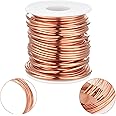 Therwen 100ft 16 Gauge Copper Wire for Gardening, Electroculture, Bonsai, Jewelry Making Beading DIY Craft Pure Bare Copper Wire Spool (0.05'' Diameter)