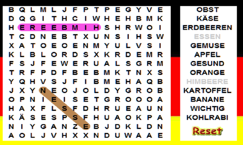 Kids German Word Search Practice Your German While Playing Word 