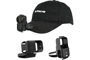 Sinyutia Camera Hat Clip for DJI Osmo Nano, Vertical & Horizontal Adjustable Baseball Cap Mount Bracket for DJI Osmo Nano Acc