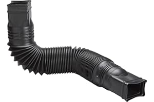 Amerimax Home Products 85015 Flex-A-Spout Downspout Extension, Black